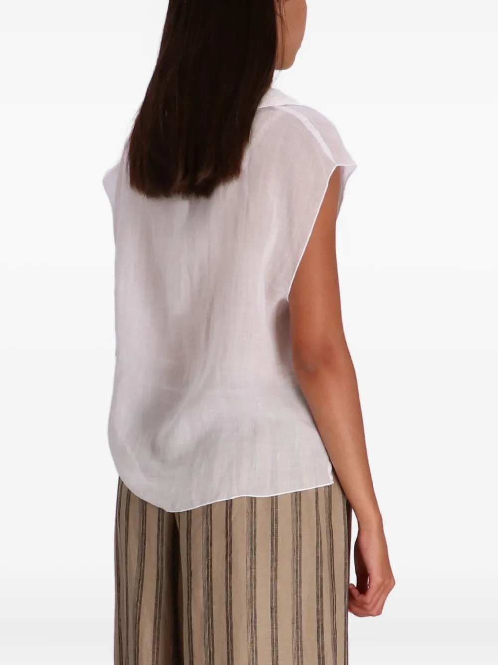 Devotion Dogma mouwloze blouse Wit
