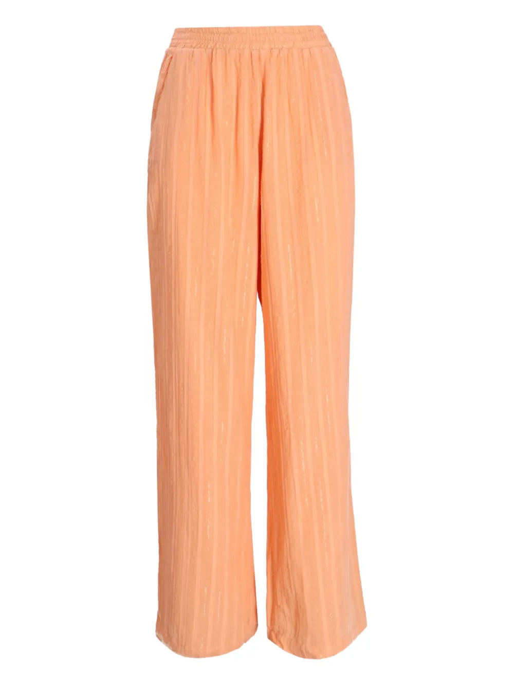 Devotion striped cotton trousers | Orange | Image 1