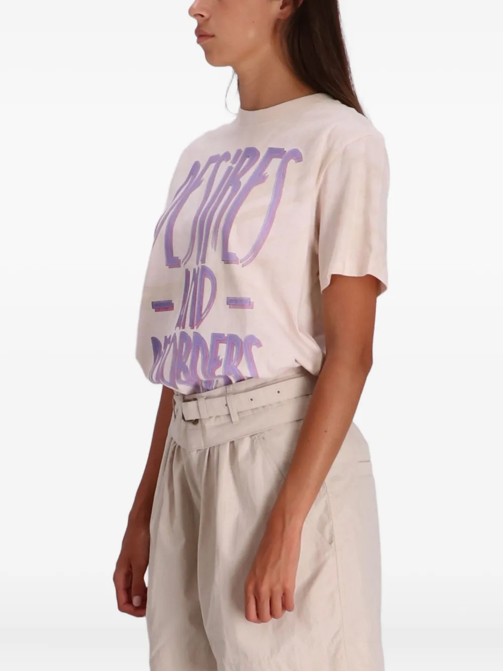 ISABEL MARANT Katoenen T-shirt Beige