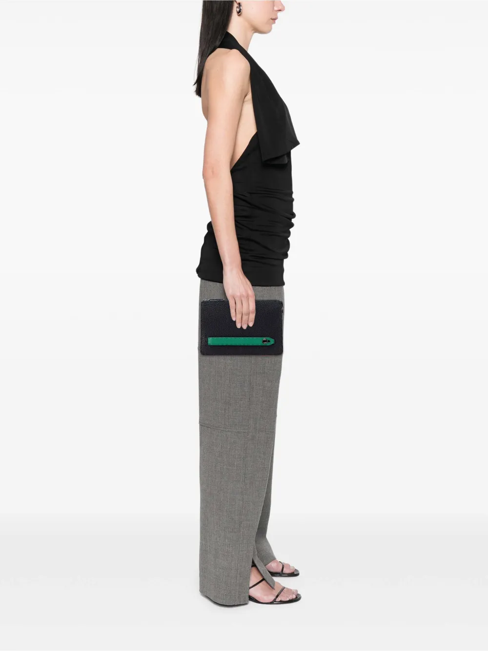 Fendi Pre-Owned 2000-2010 Leather Selleria clutch bag | Pre-Owned | Image 2