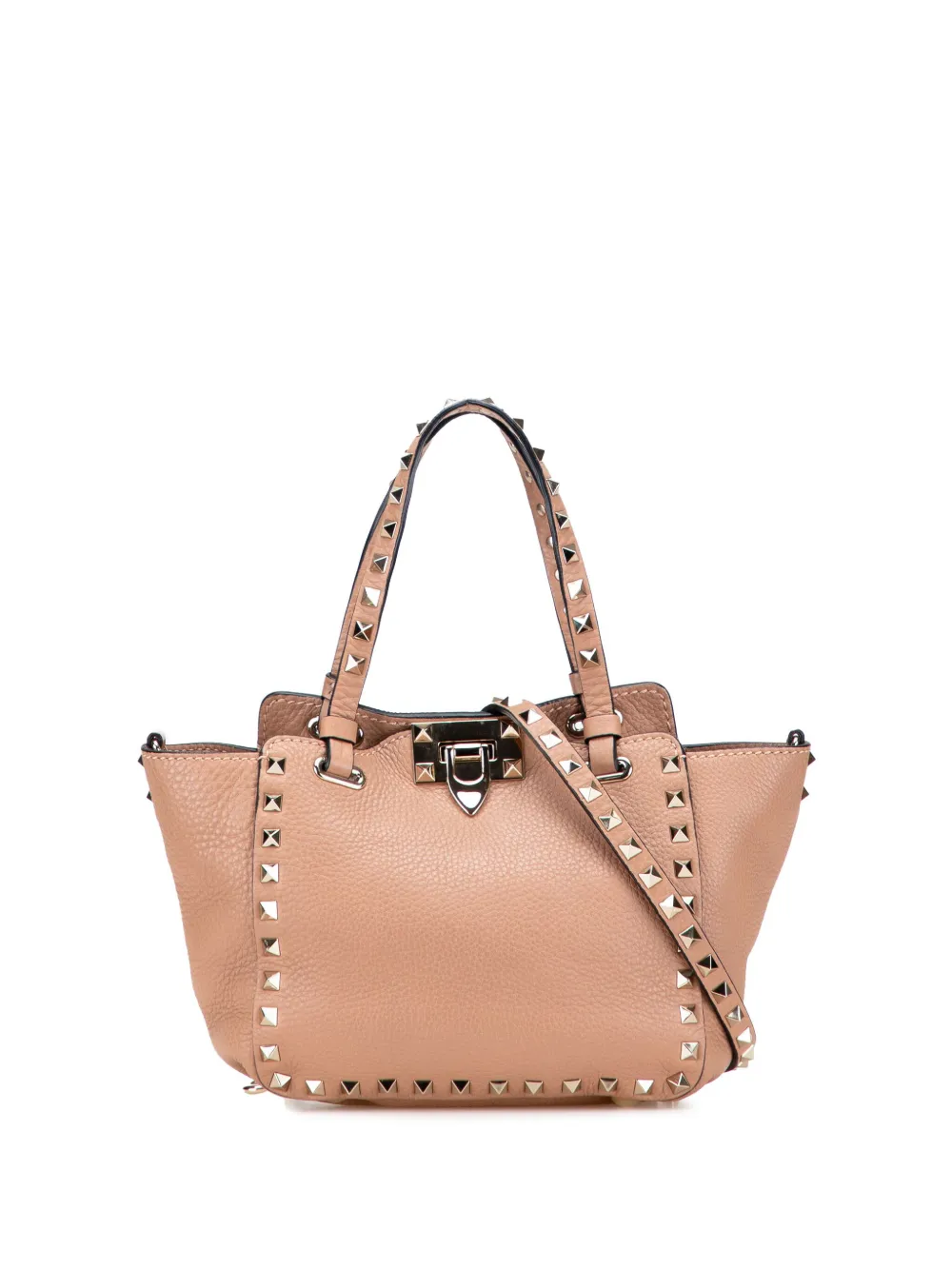 Valentino Garavani Pre-Owned 2000-2017 Mini Grainy Calfskin Rockstud Valentino Garavani Pre-Owned 2000-2017 Mini Grainy Calfskin Rockstud