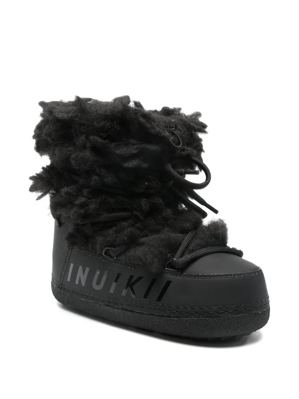 Inuikii Mountain Teddy Lace-up Boots In Black