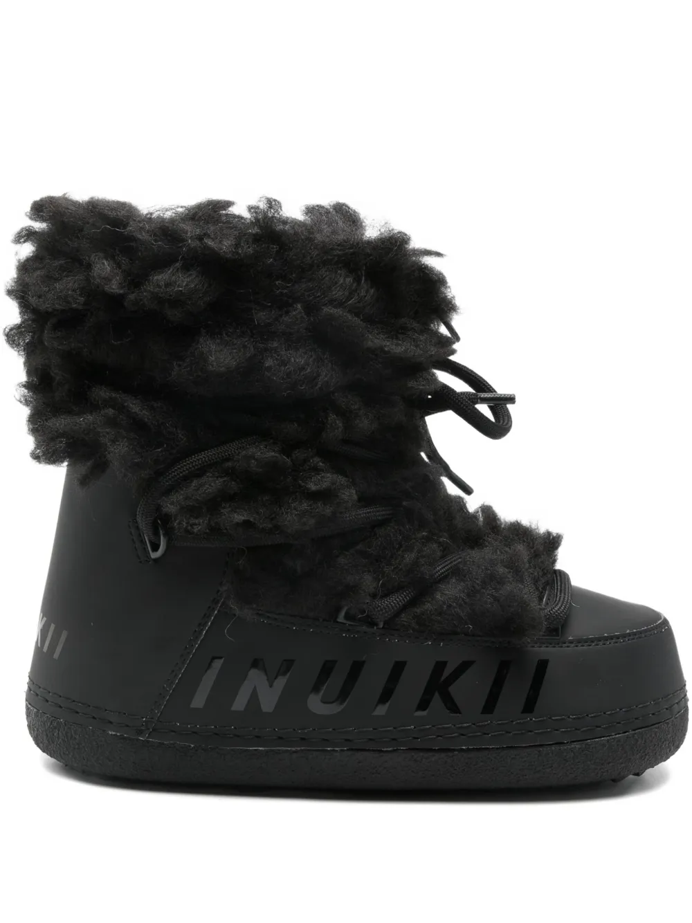 Inuikii Mountain Teddy Lace-up Boots In Black