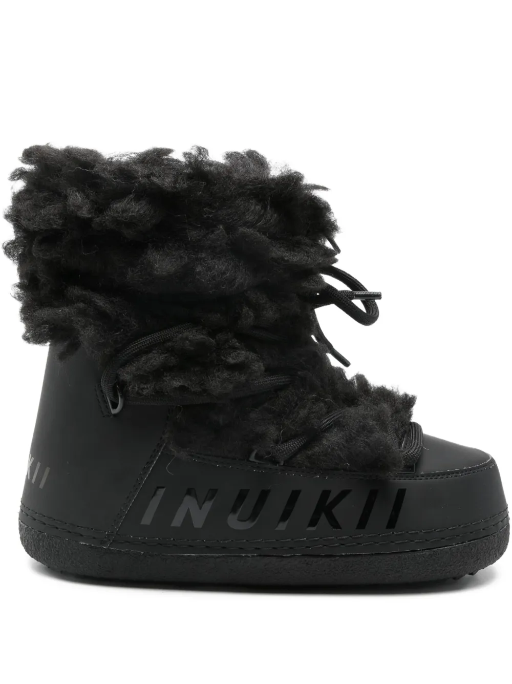 Inuikii Mountain Teddy レースアップブーツ - ブラック Inuikii Mountain Teddy レースアップブーツ - ブラック