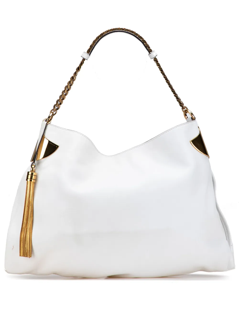 Gucci Pre-Owned 2000-2015 Medium Leather 1970 hobo bag - ホワイト Gucci Pre-Owned 2000-2015 Medium Leather 1970 hobo bag - ホワイト