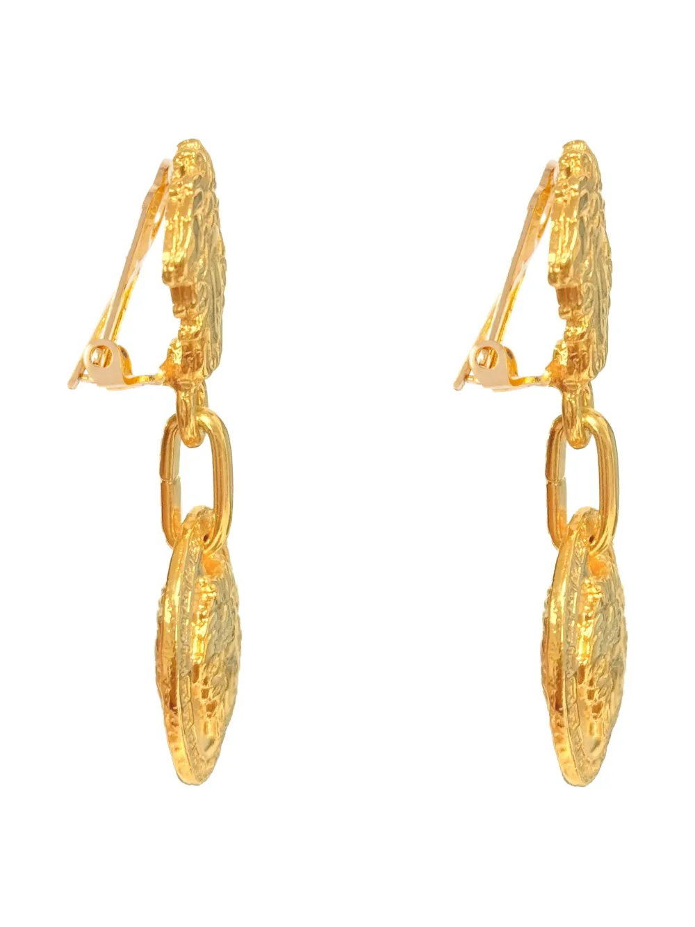 Versace Pre-Owned 1980s Medusa-Head drop earrings | Image 2