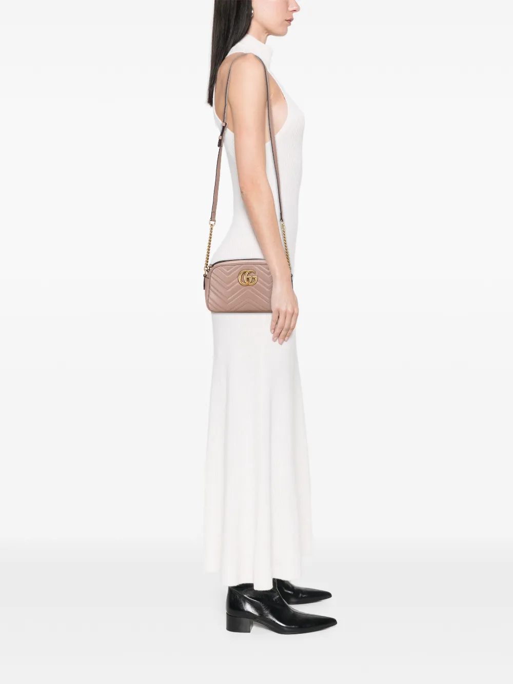 Gucci Pre-Owned 2016-2025 Small GG Marmont Matelasse Leather crossbody bag | Pre-Owned | Image 2