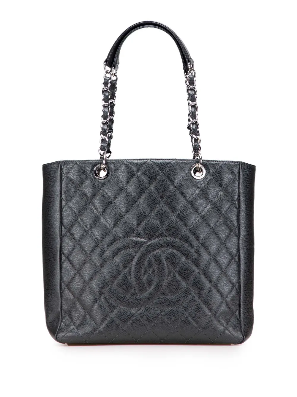 CHANEL Pre-Owned 2013-2014 Caviar Vertical Grand Shopping tote bag - CHANEL Pre-Owned 2013-2014 Caviar Vertical Grand Shopping tote bag -