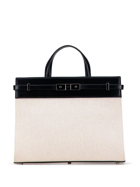 Saint Laurent Pre-Owned 2019 Small Canvas Manhattan Shopper Tote satchel