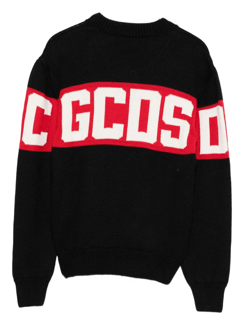 Gcds Logo-band Sweater In Blue