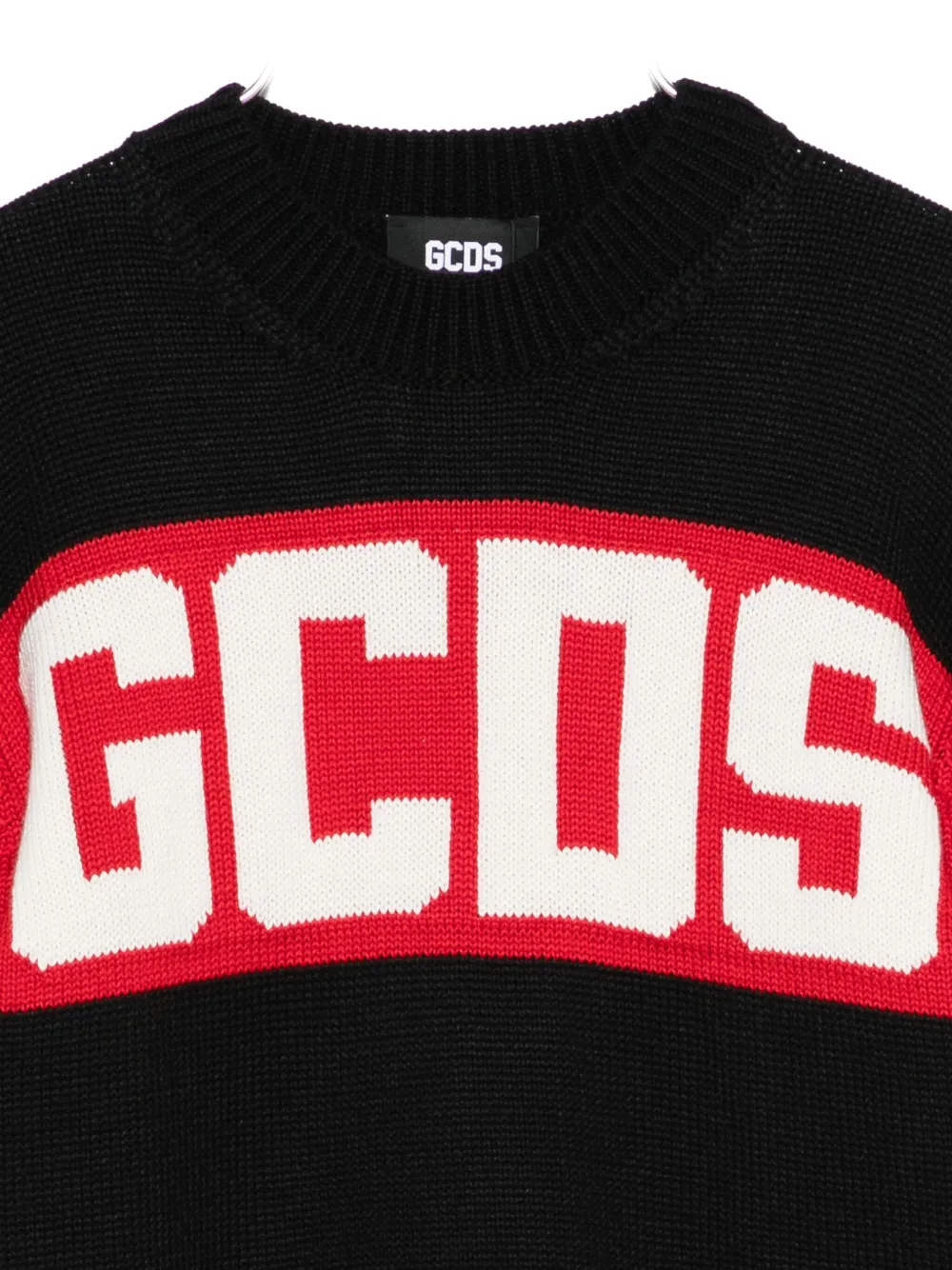 Gcds Logo-band Sweater In Blue