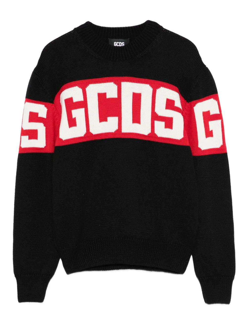 Gcds Kids logo-band sweater | Black | Image 1