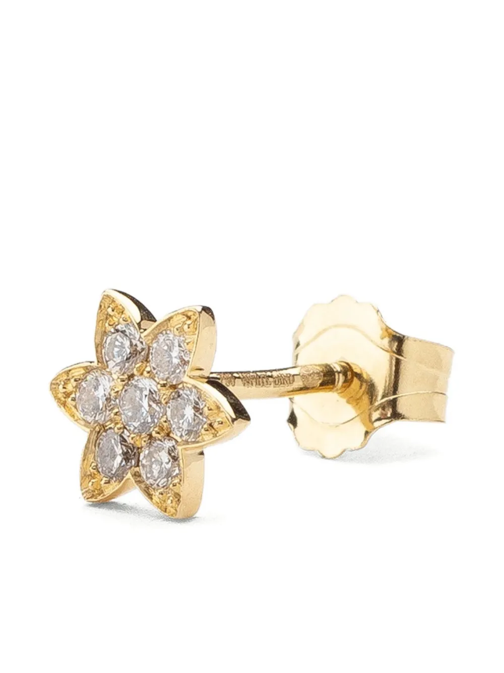 We By Whitebird 18k Yellow Gold Flower Diamond Earring In Gold
