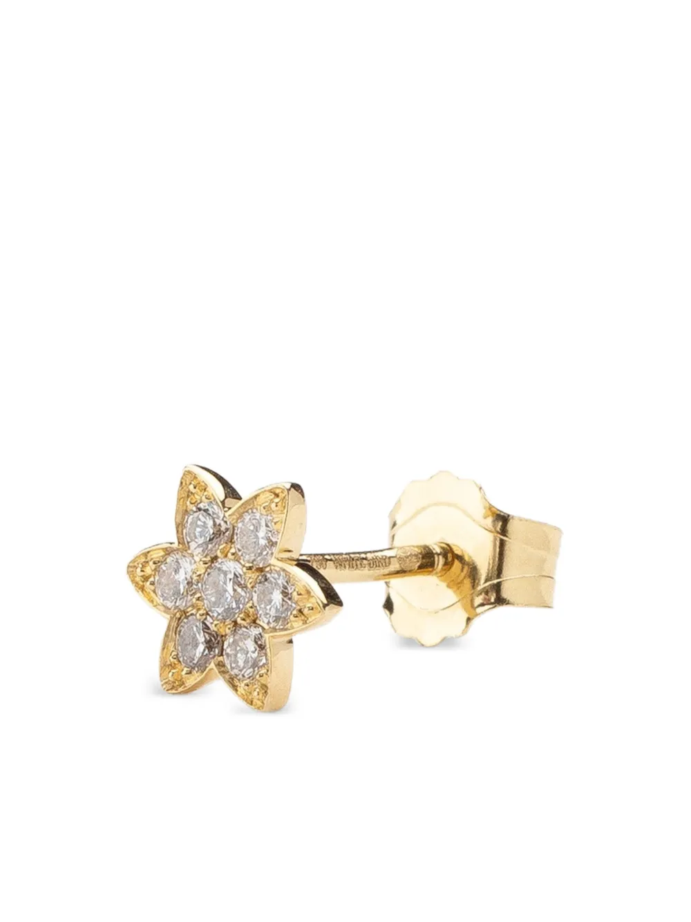We by WHITEbIRD 18K yellow gold Flower diamond earring - ゴールドトーン We by WHITEbIRD 18K yellow gold Flower diamond earring - ゴールドトーン