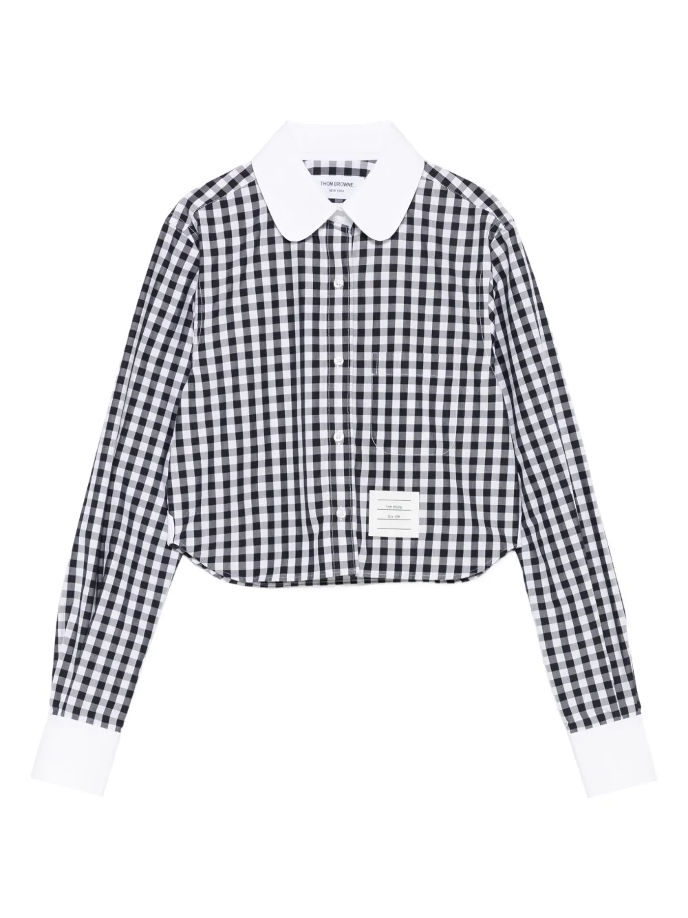 Thom Browne Gingham Peter-Pan collar shirt | Blue | Image 1