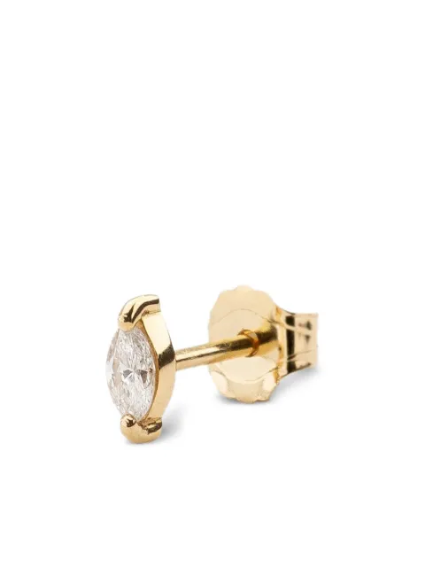We by WHITEbIRD 18K yellow gold Marquise diamond earring