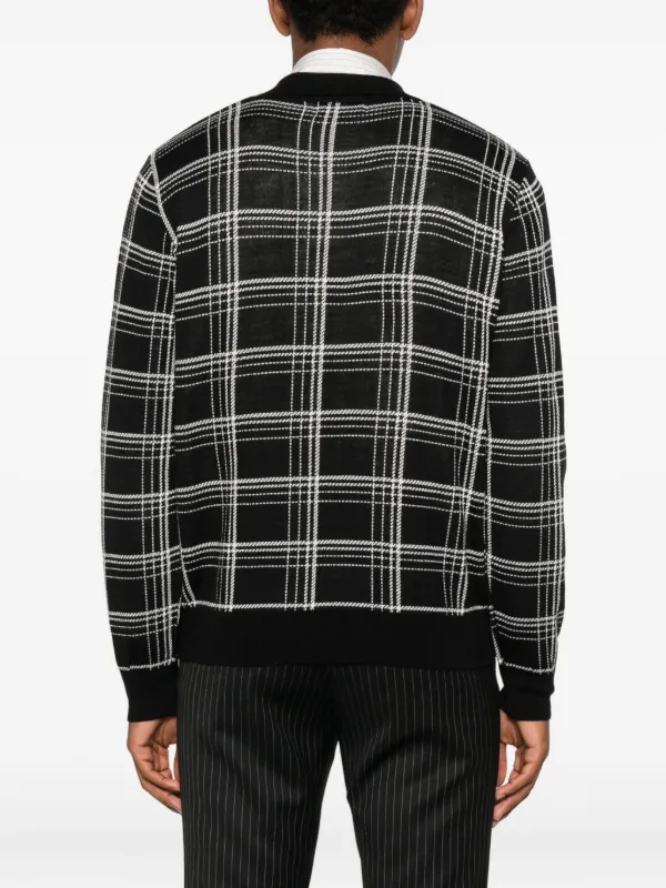 Ernest W. Baker Checked Polo Shirt | Black | FARFETCH TW