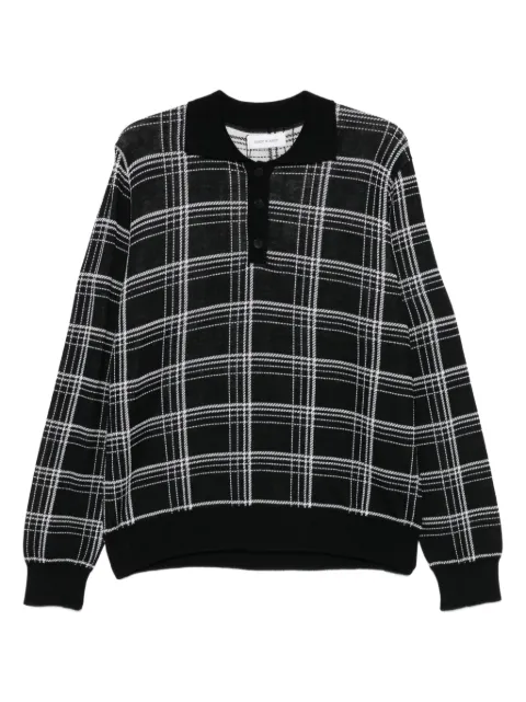 Ernest W. Baker checked polo shirt