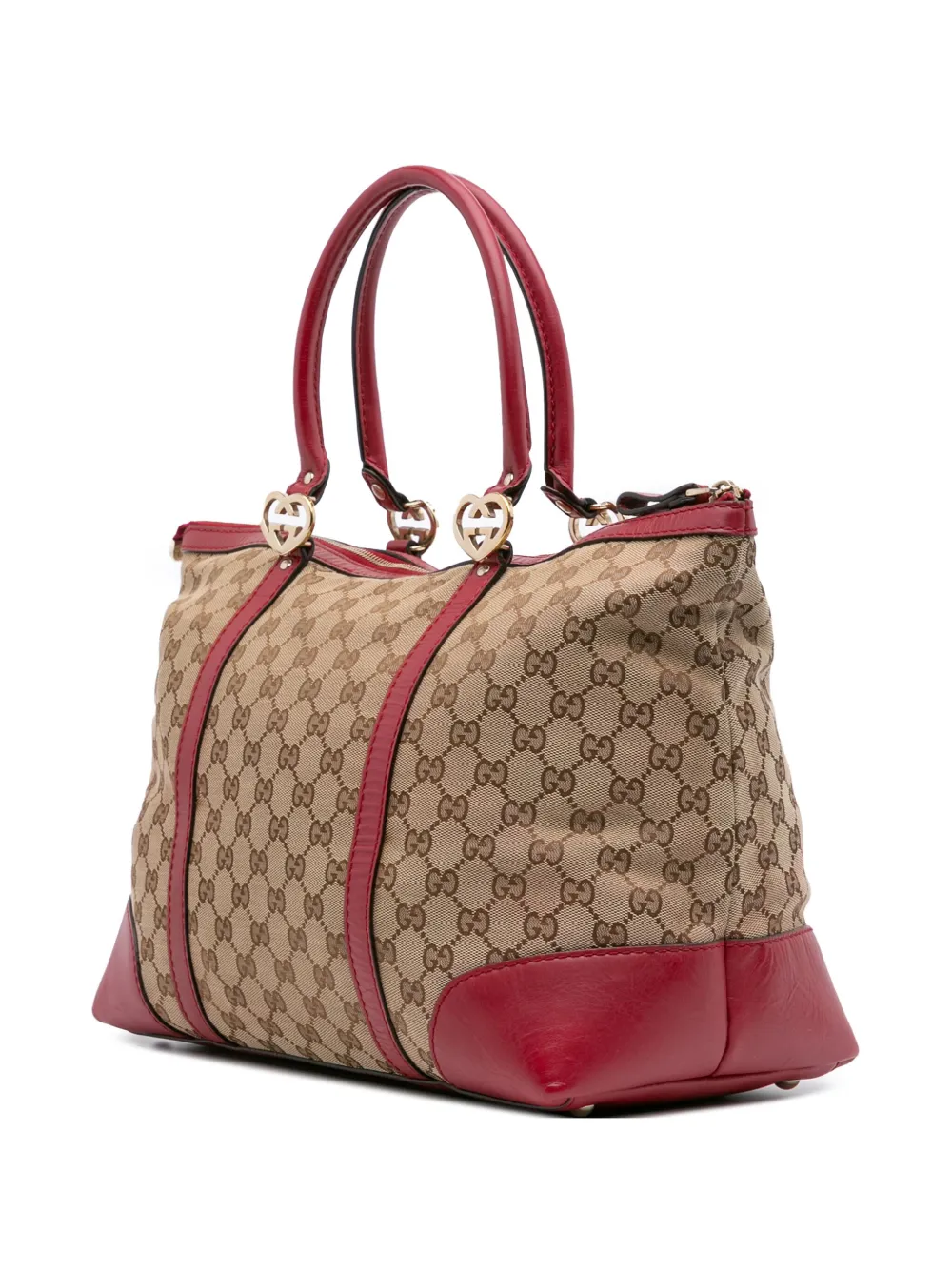 Pre-owned Gucci 2016-2025 Gg Canvas Lovely Tote Bag In Brown