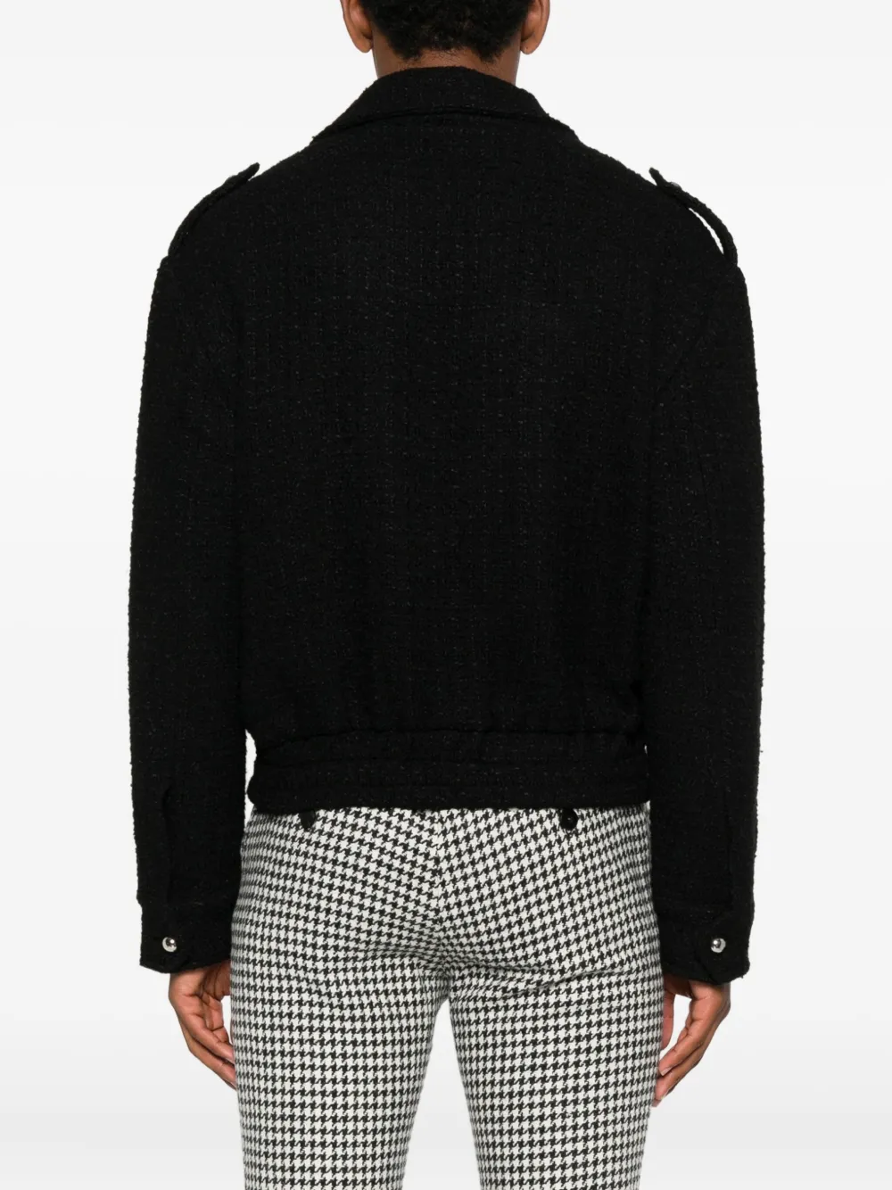 Ernest W Baker Buttoned Flap-pocket Jacket In Black