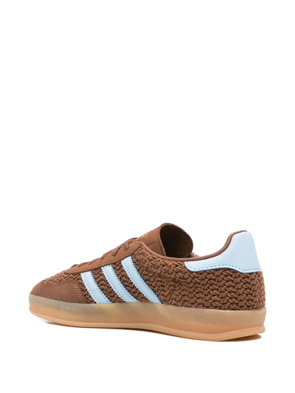 adidas Gazelle textured-stripe sneakers Brown