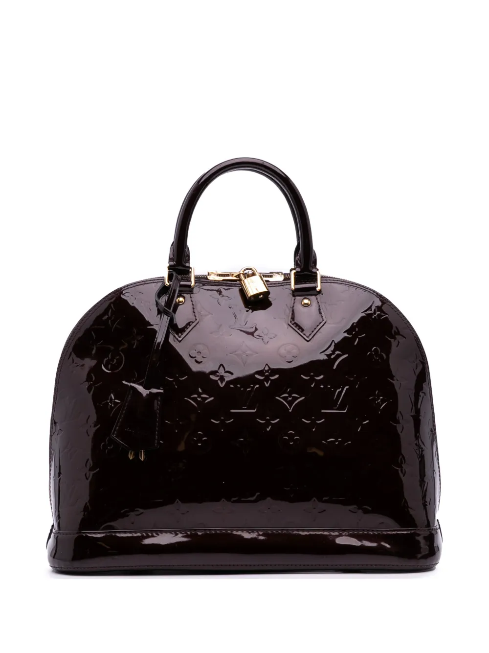 Louis Vuitton Pre-Owned 2014 Monogram Vernis Alma MM handbag - パープル Louis Vuitton Pre-Owned 2014 Monogram Vernis Alma MM handbag - パープル