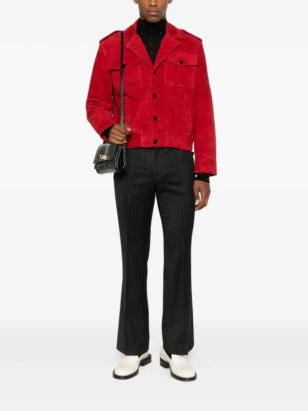Ernest W. Baker flap-pocket suede jacket | Leather Jackets | Image 2
