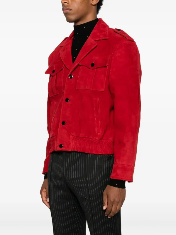 Ernest W. Baker フラップポケット スエードジャケット