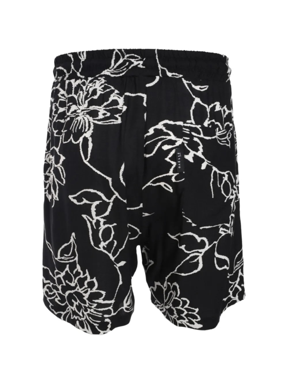 Gaëlle Paris Bermuda shorts met bloemenprint Zwart
