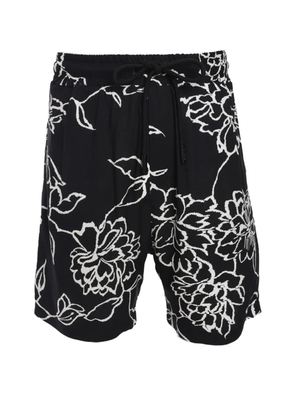 Gaelle floral-print bermuda shorts - Nero