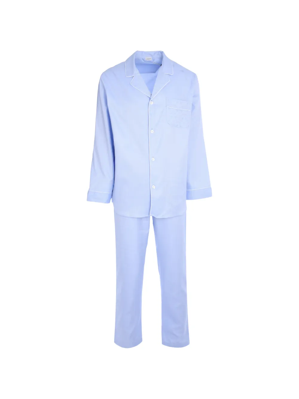 Zimmerli pocket button-fastening pajamas - Blau