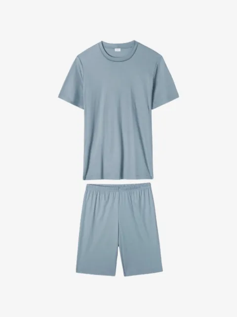 Zimmerli round-neck shor-sleeve pajamas