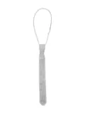 TWENTY FOURHAITCH Crystal Tie Necklace - Silver