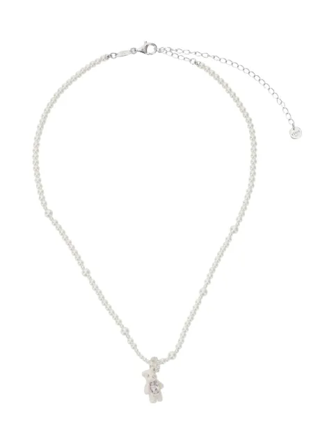 YVMIN Mini Pearl Bear Halskette