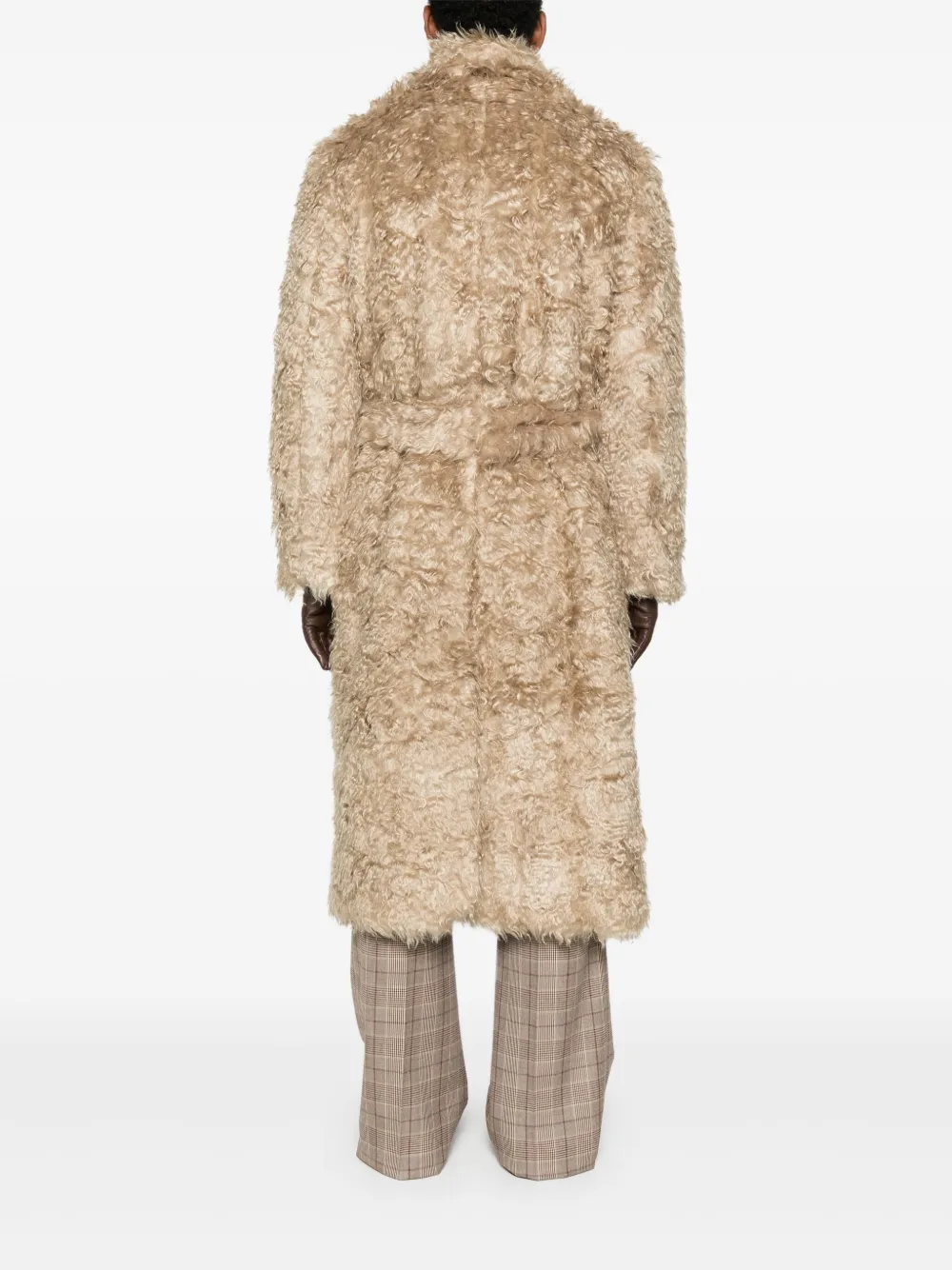Ernest W Baker Double-breasted Belted Coat In Multi