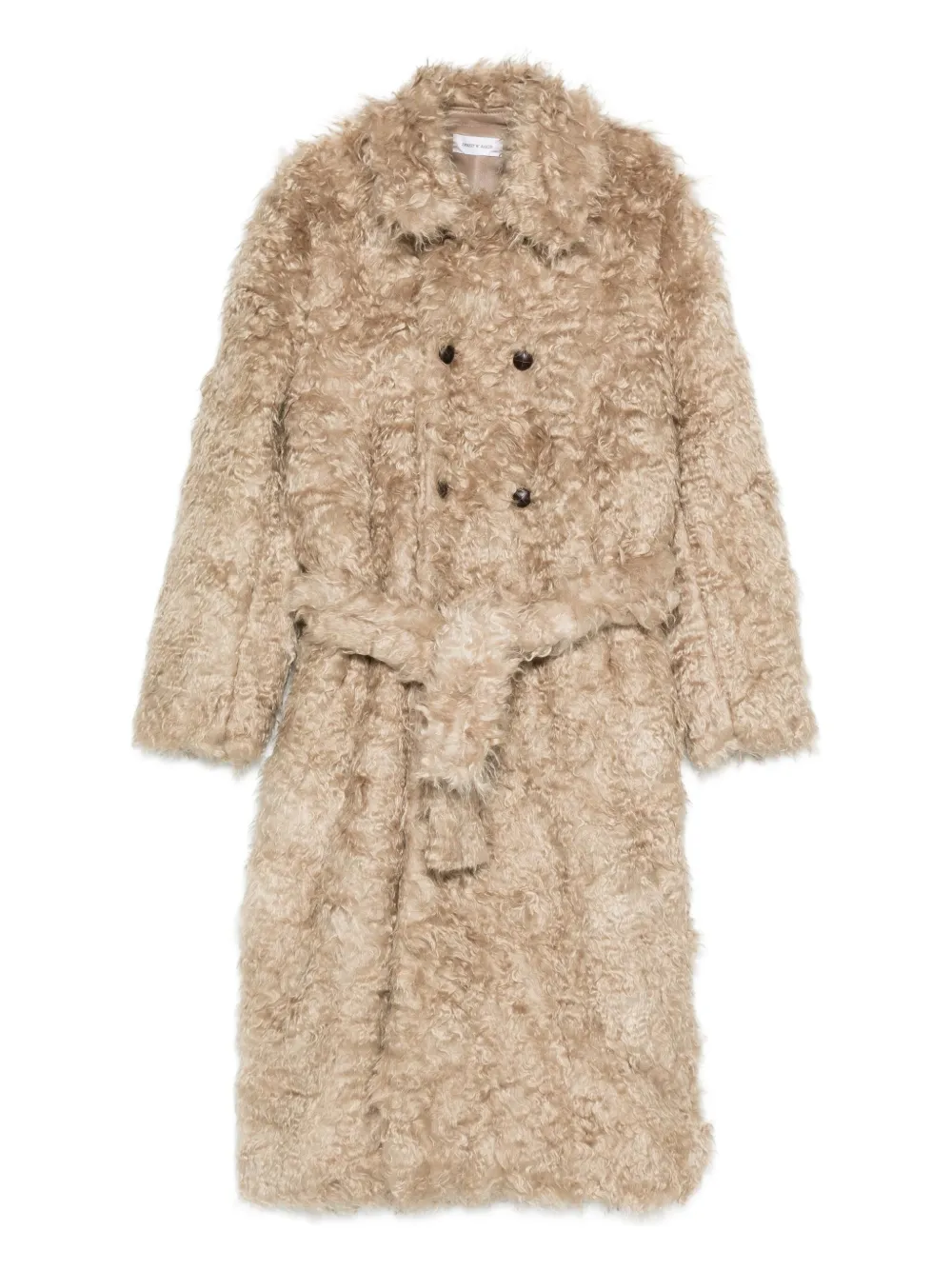 Ernest W Baker Double-breasted Belted Coat In Multi