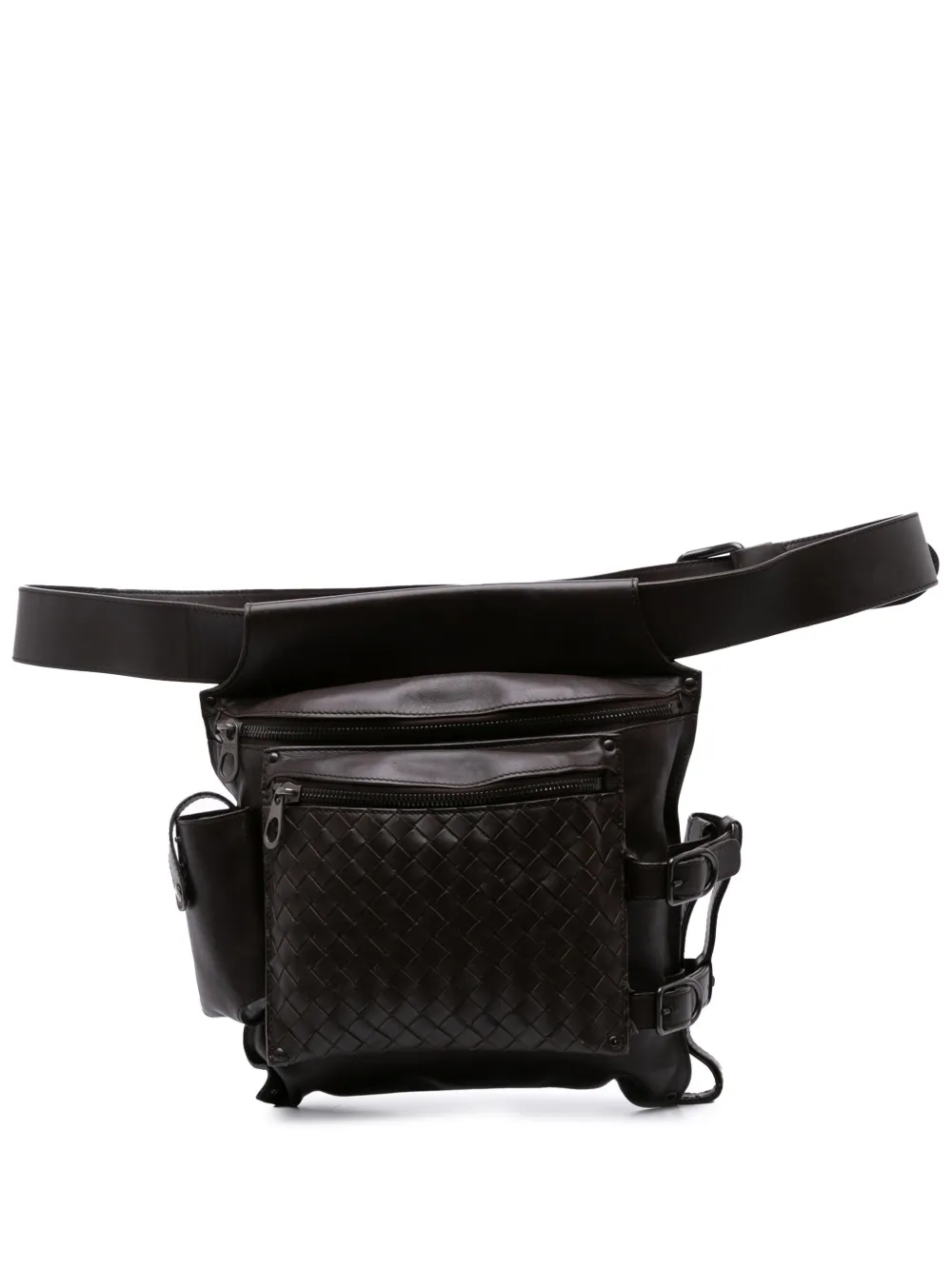 Bottega Veneta Pre-Owned 2007 Nappa Intrecciato Utility belt bag - Bottega Veneta Pre-Owned 2007 Nappa Intrecciato Utility belt bag -