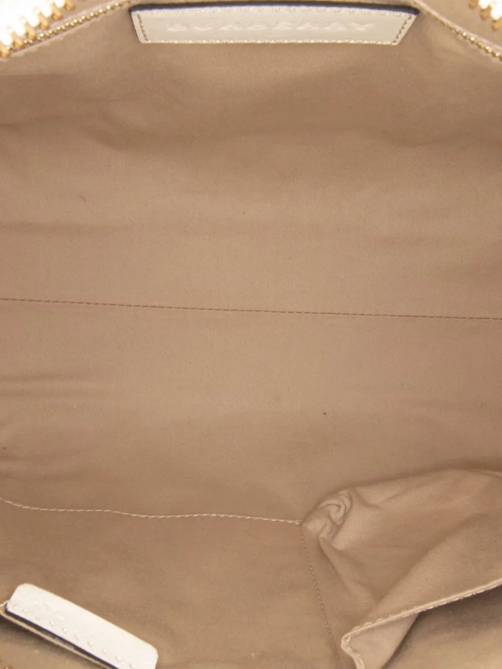 Pre-owned Burberry 2000-2017 Haymarket Check Coated Canvas Minford Portrait Satchel In Brown