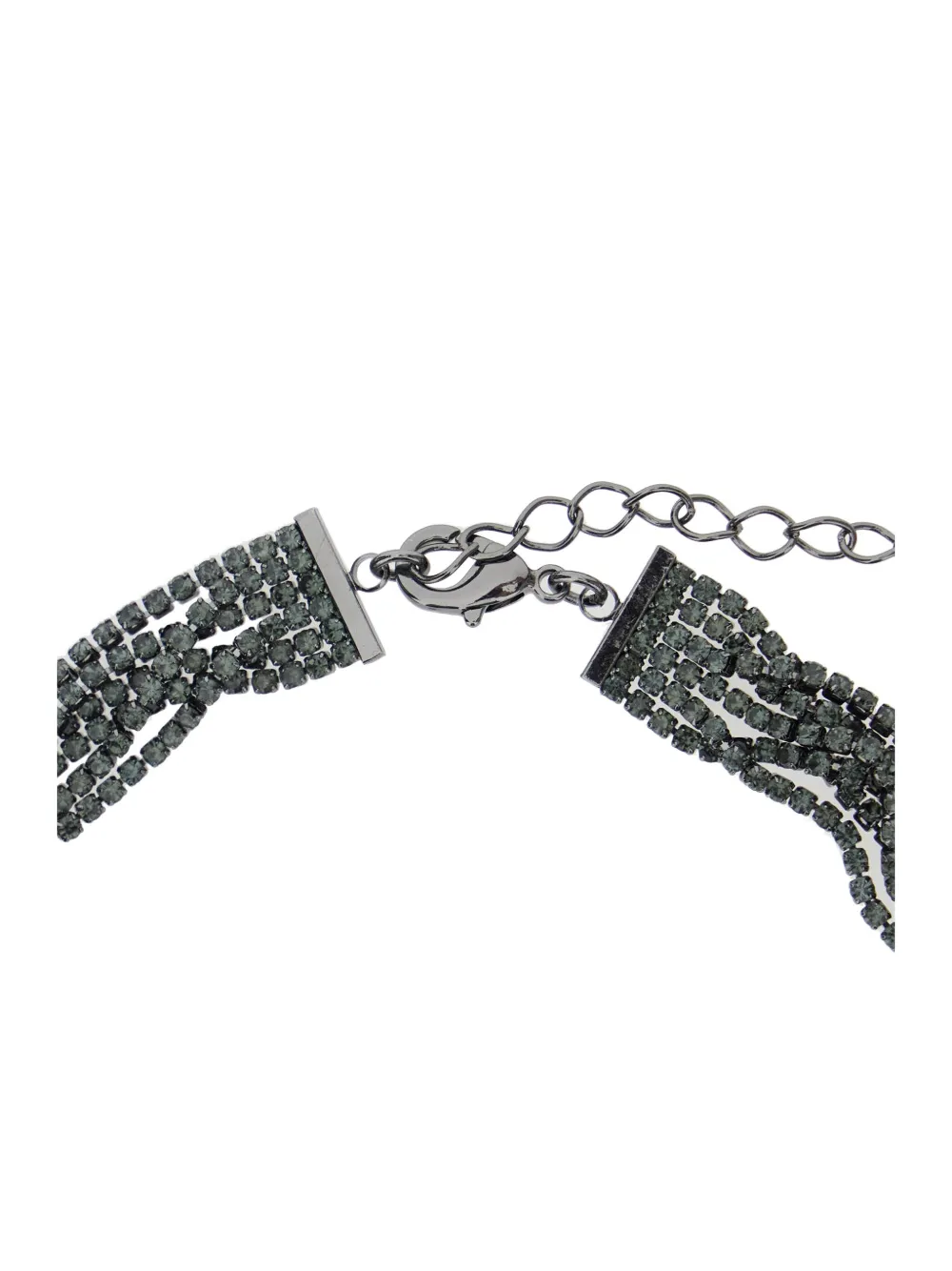 Pre-owned Antonelli Knot-embellished Necklace In Black