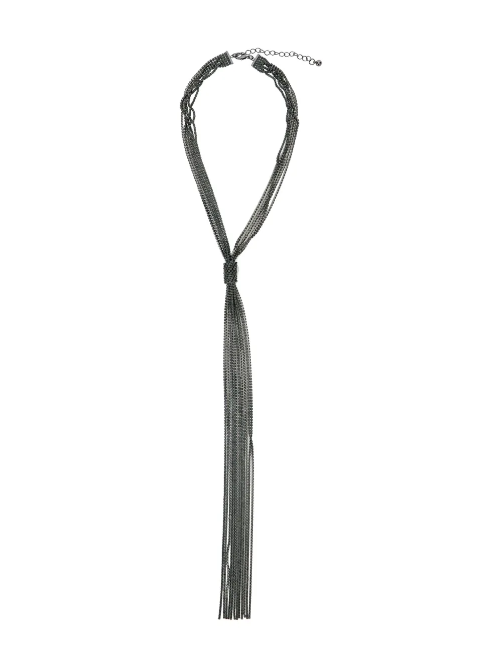 Antonelli knot-embellished necklace - ブラック Antonelli knot-embellished necklace - ブラック