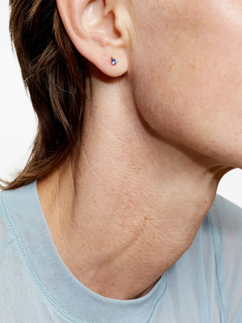  We By Whitebird 18k Yellow Gold Pear Sapphire Earring 
