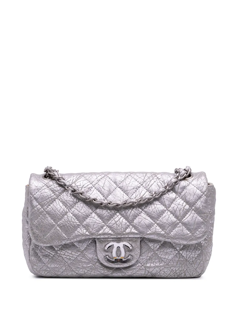 CHANEL Pre-Owned 2010-2011 Quilted Aged Calfskin On The Rocks Flap CHANEL Pre-Owned 2010-2011 Quilted Aged Calfskin On The Rocks Flap