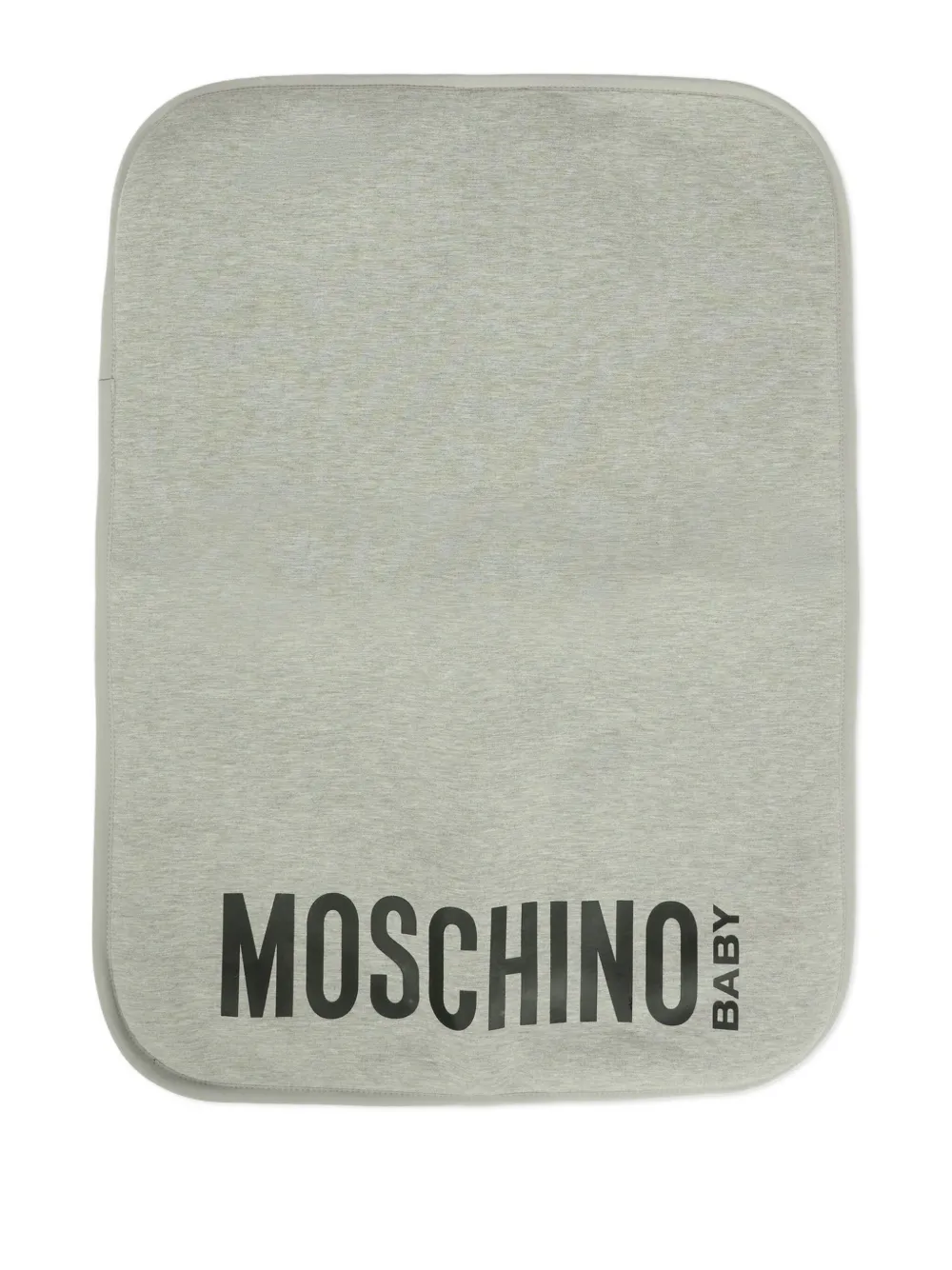 Moschino Teddy-print Changing Bag In Gray