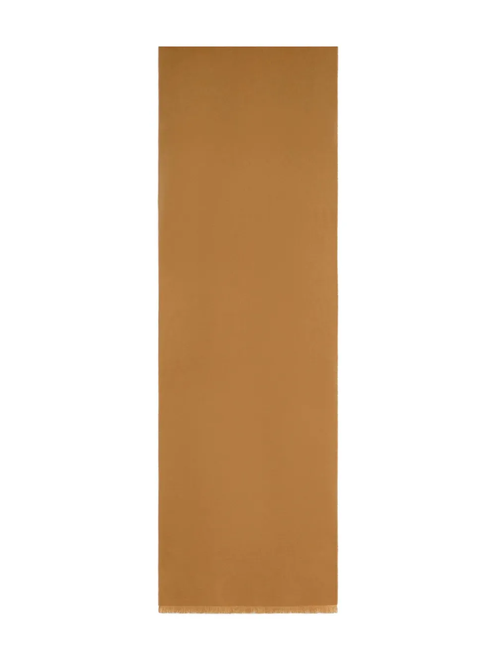 TOM FORD logo-embroidered fringed scarf - ブラウン TOM FORD logo-embroidered fringed scarf - ブラウン