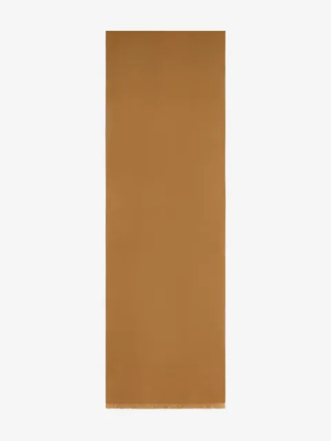 TOM FORD écharpe frangée à logo brodé