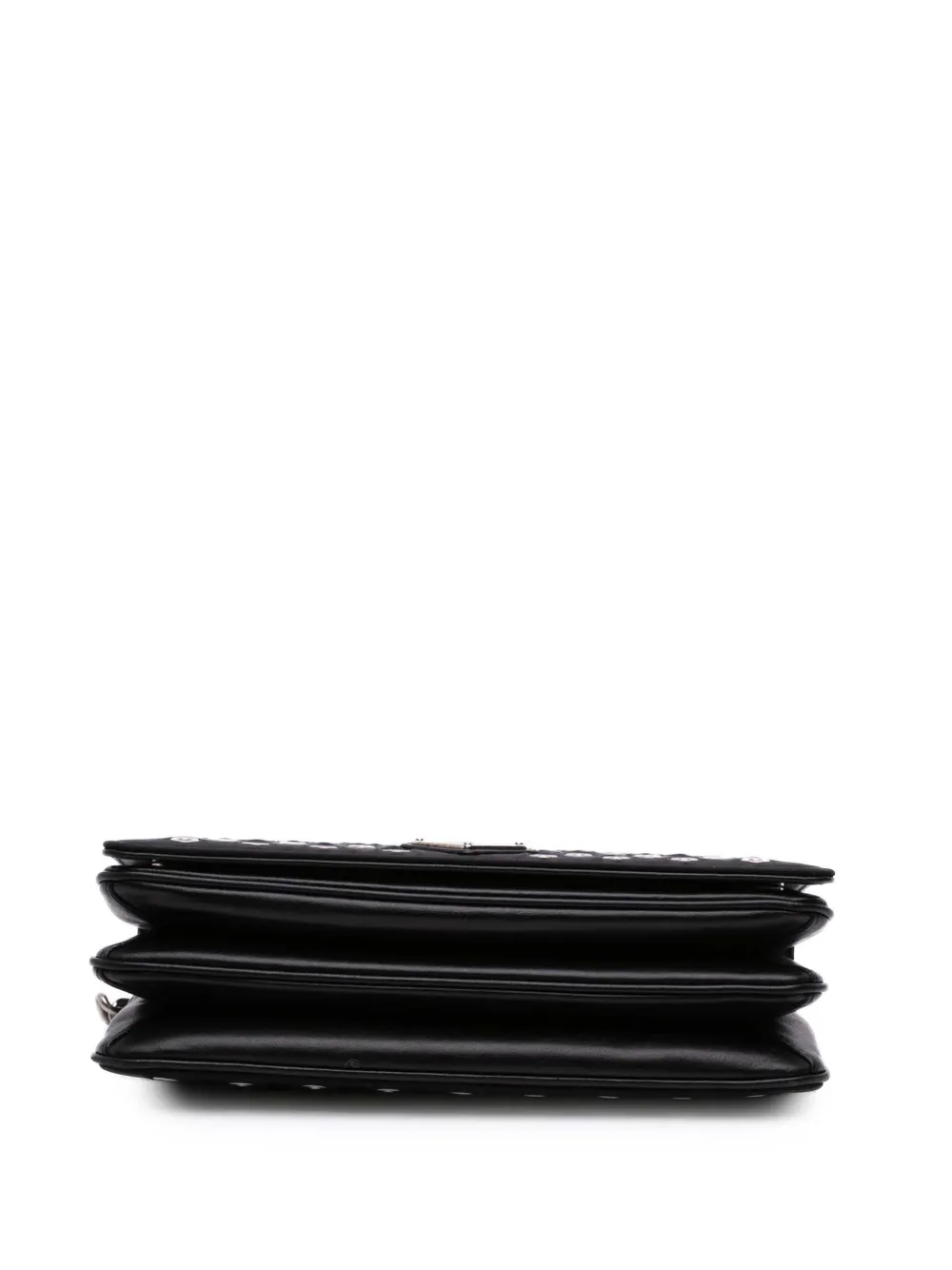 Pre-owned Prada 2013-2025 Tessuto Grommet Crossbody Bag In Black