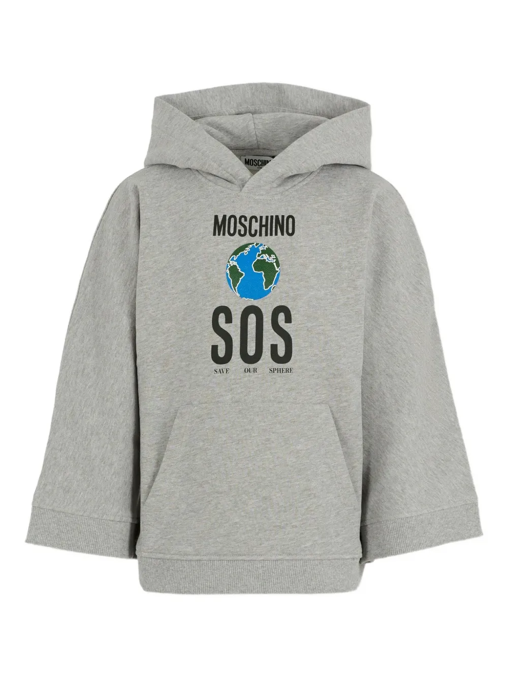 Moschino Kids printed hoodie | Grey | Image 1