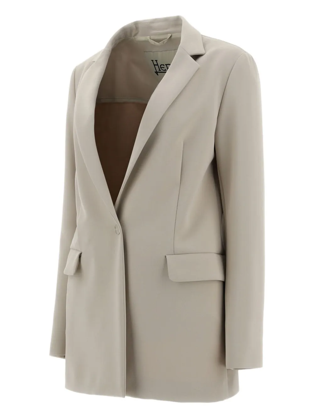 Herno Pocket Single-breasted Jacket In Gray