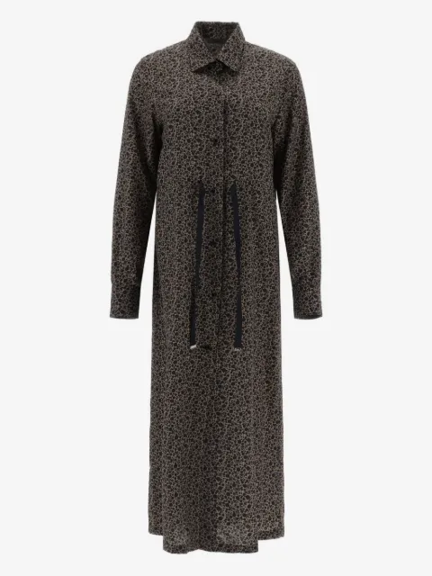 Herno collared midi dress