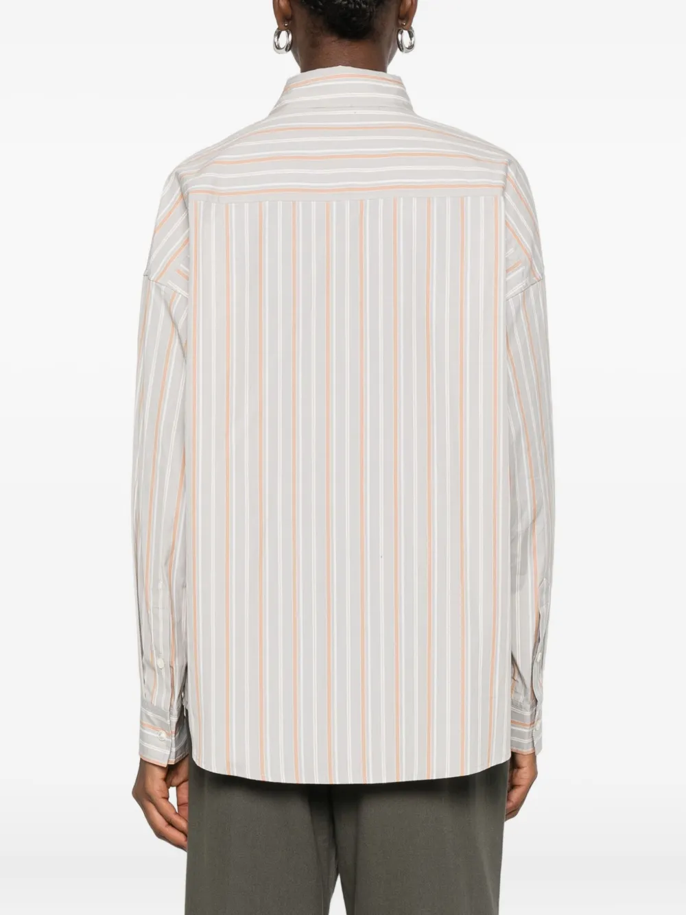 6397 Striped Long-sleeve Shirt In Multi